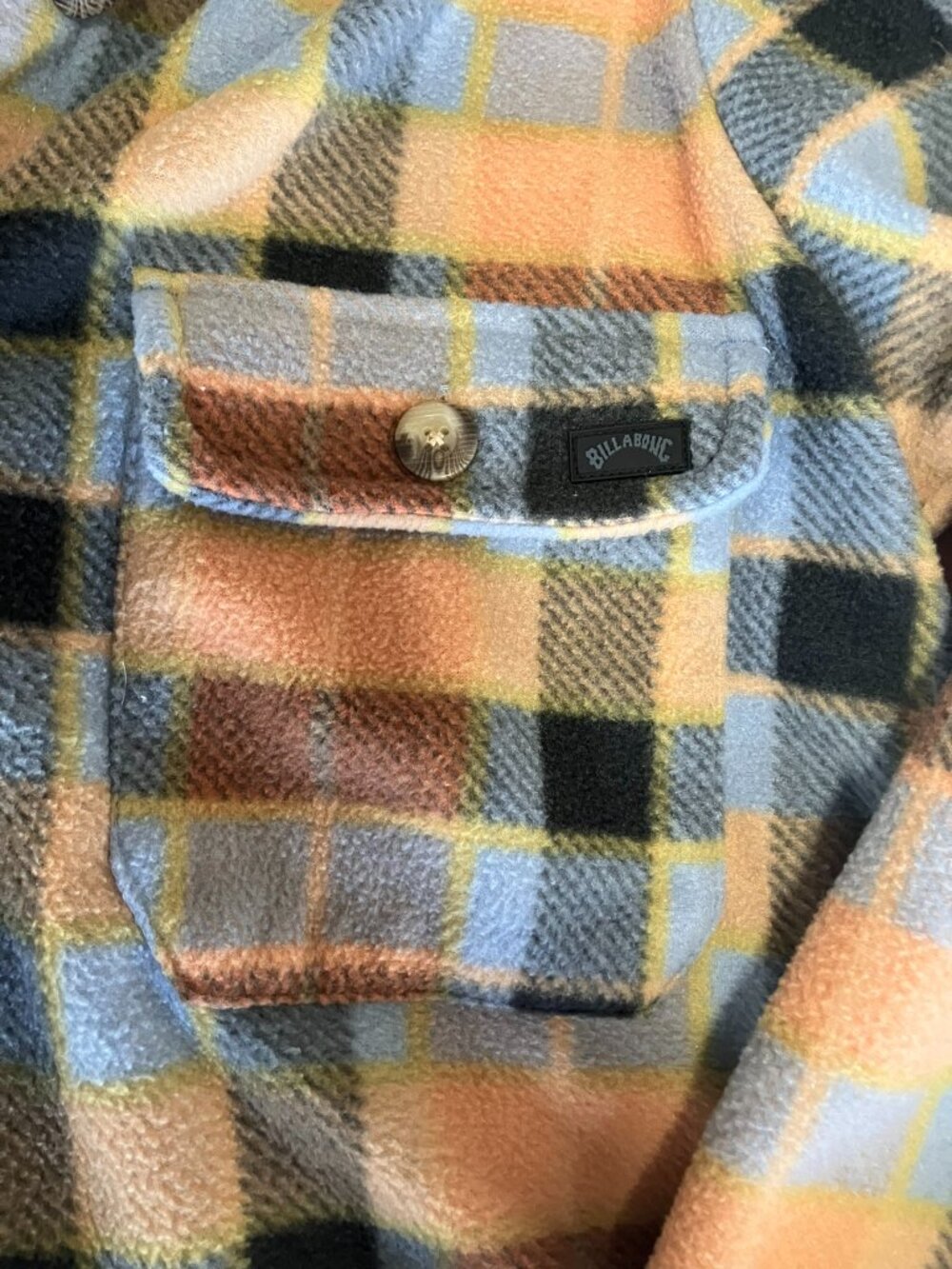Billabong Adventure Division Fleece Flannel Shacket Women's Medium Plaid - Picture 3 of 11
